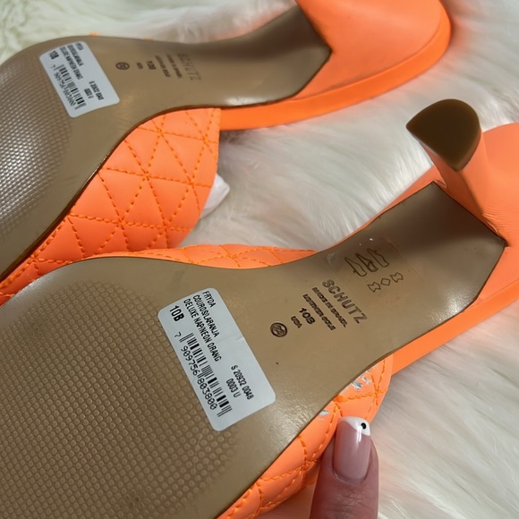 Fryda Mule in Neon Orange - Schutz - Picture 9 of 9